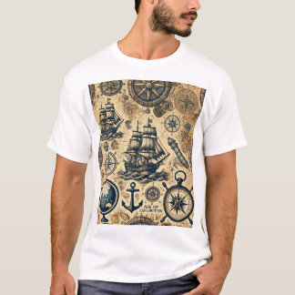 Age of Exploration T-Shirt: Symbols of Navigation  T-Shirt