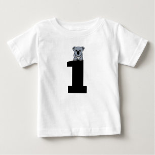 Age one (1) birthday Koala Bear T-Shirts