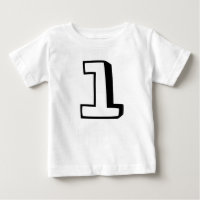 Age one (1) birthday t-shirts for baby