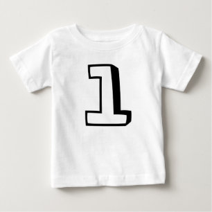 Age one (1) birthday t-shirts for baby