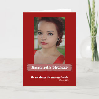 Age Photo Birthday Card