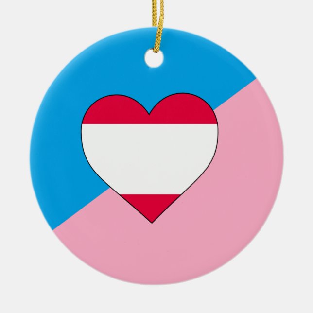 Age Play Pride Flag Ceramic Tree Decoration (Front)