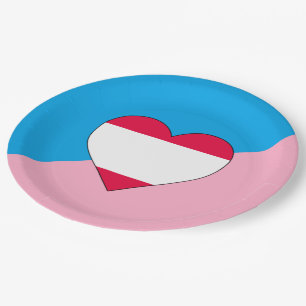 Age Play Pride Flag Paper Plate
