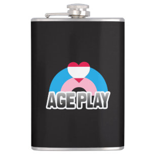 Age Play Pride Hip Flask