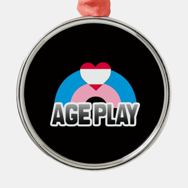 Age Play Pride Metal Tree Decoration (Front)