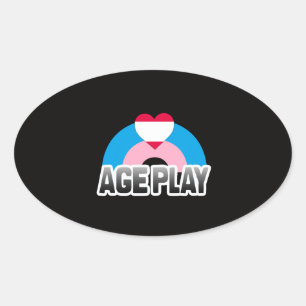 Age Play Pride Oval Sticker