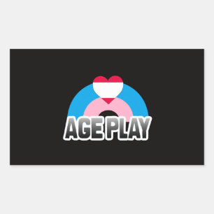 Age Play Pride Rectangular Sticker
