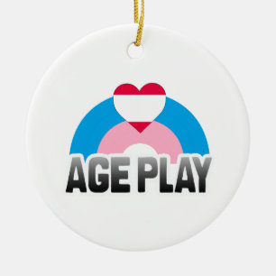 AGE PLAY RAINBOW CERAMIC TREE DECORATION