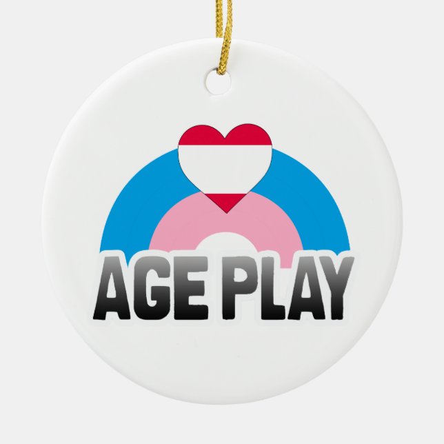 AGE PLAY RAINBOW CERAMIC TREE DECORATION (Front)