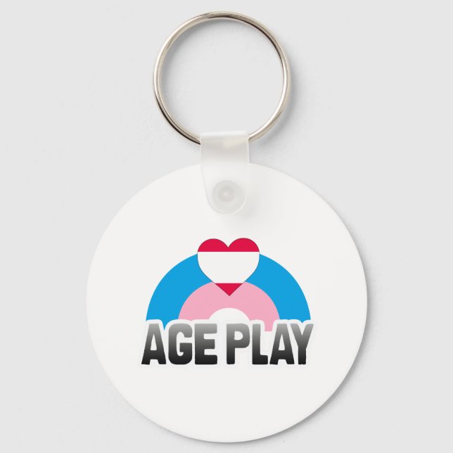 AGE PLAY RAINBOW KEY RING (Front)