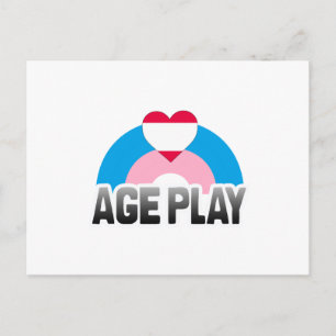 AGE PLAY RAINBOW POSTCARD