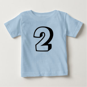 Age two (2) birthday t-shirts for baby
