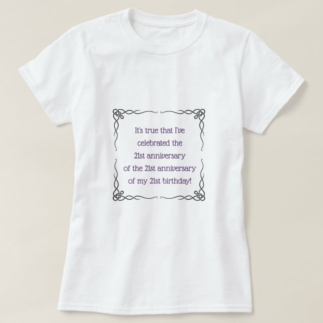 Aged 63 & over T-Shirt (Design Front)