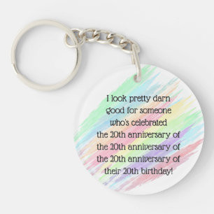 Aged 80 & over key ring