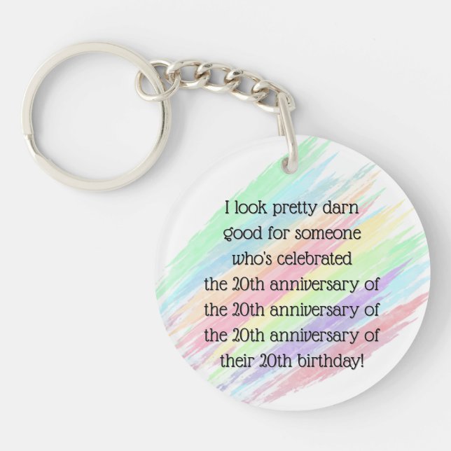 Aged 80 & over key ring (Front)