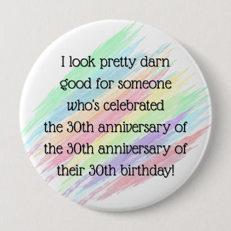 Aged 90 & over 10 cm round badge