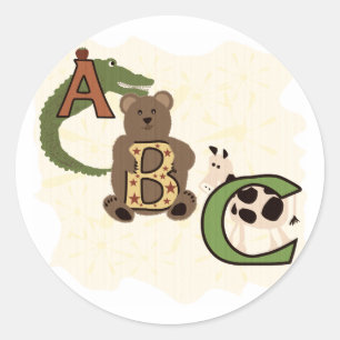 Aged ABC Tshirts and Gifts Classic Round Sticker