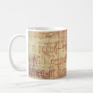 Aged aluminium background coffee mug