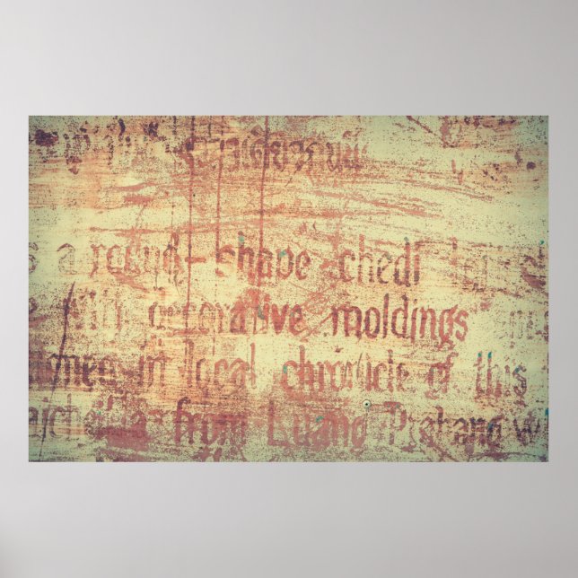 Aged aluminium background poster (Front)