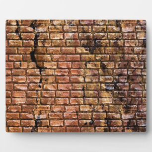 Aged Brick Wall Textured Plaque