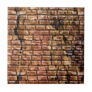 Aged Brick Wall Textured Tile