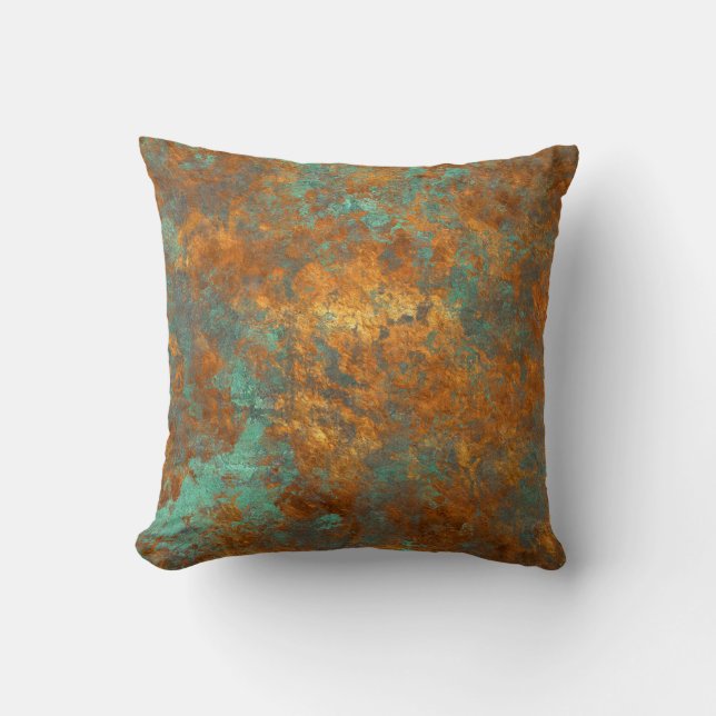 Aged Corrosion Gold Classic Style Pillow (Front)