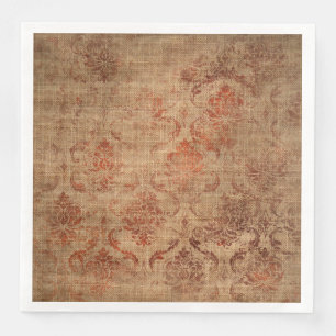 Aged Damask Texture Napkin