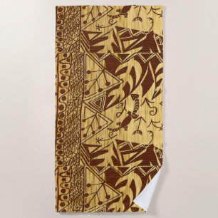 “Aged Earth Canvas” Beach Towel