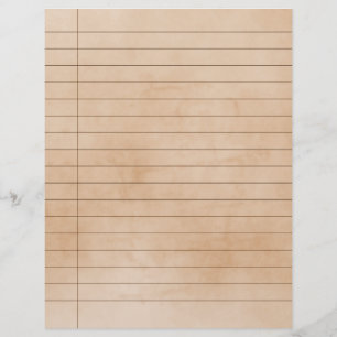 Aged Effect Vintage Ruled Paper