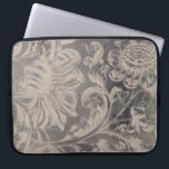 Aged Floral Laptop Sleeve<br><div class="desc">Aged Floral II by Vision Studio. Pattern composed of faded,  antique-like floral designs.</div>