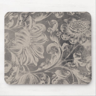 Aged Floral Mouse Mat