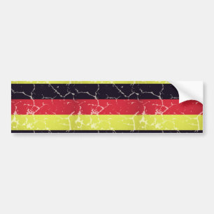 Aged Germany flag Bumper Sticker