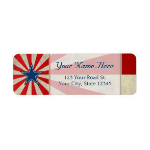 Aged Glory - Red, White and Blue