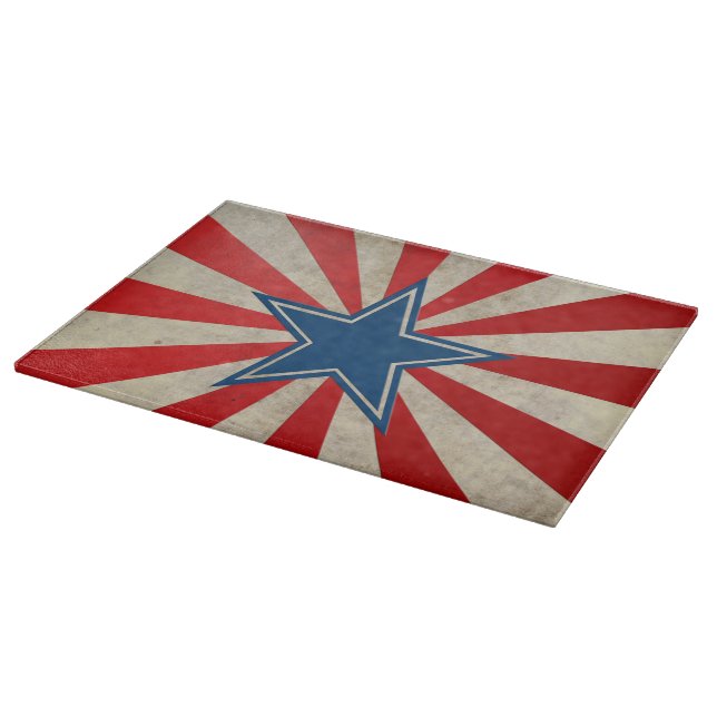 Aged Glory - Red, White and Blue Cutting Board (Corner)