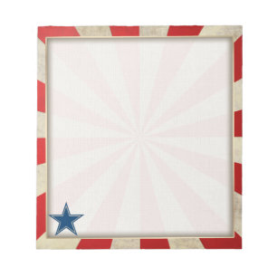 Aged Glory - Red, White and Blue Notepad