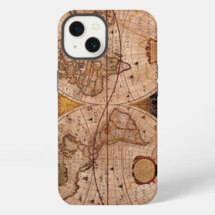 Aged Henricus Hondius' 1630 AD Old World Map iPhone 13 Case