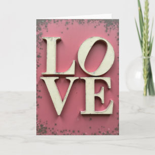Aged Love Message Card