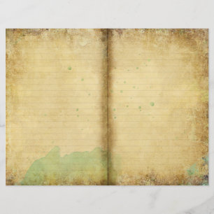 Aged Paper Nature Art Journal Page