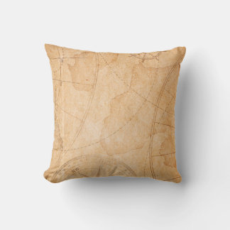 aged pirates treasure map backgroundmap,treasure,v cushion