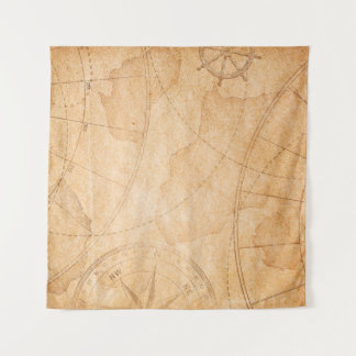 aged pirates treasure map backgroundmap,treasure,v tapestry