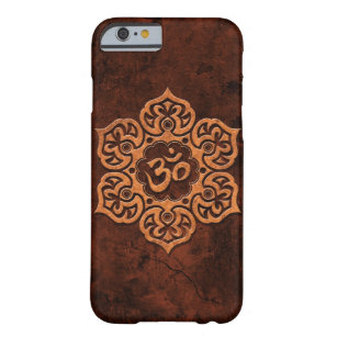 Aged Red Stone Floral Om Barely There iPhone 6 Case