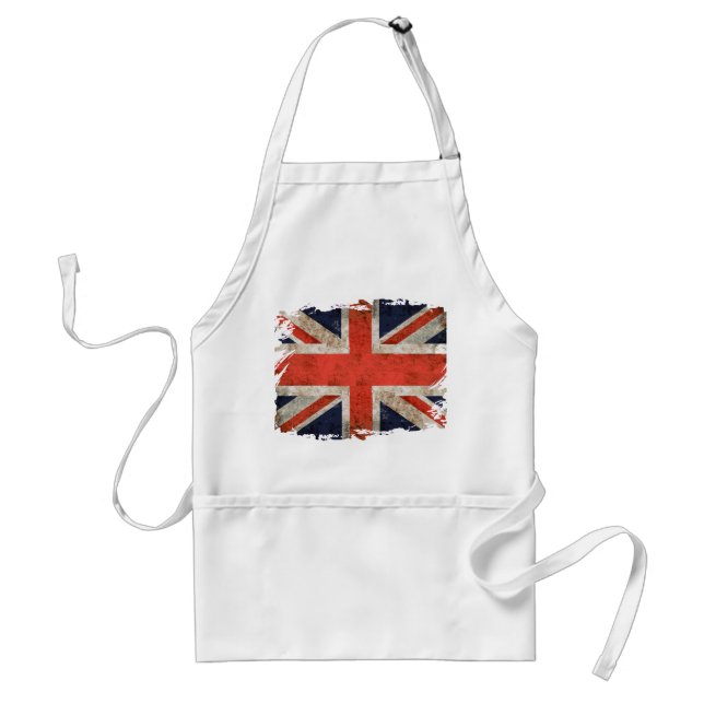 Aged shredded Union Jack Standard Apron (Front)