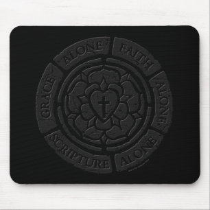 Aged Stone Luther Rose Mouse Mat