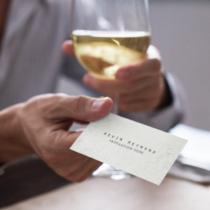 aged texture white professional elegant business card