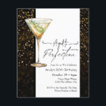 Aged to Perfect 80th Birthday Invitation<br><div class="desc">Birthday Cocktail/ martini graphic Invitations. Easy to personalise. All text is adjustable and easy to change for your own party needs. Simple Watercolor fruity drink  graphics. Invitations for him or her.  Any age,  just change the text. Aged to perfection theme</div>