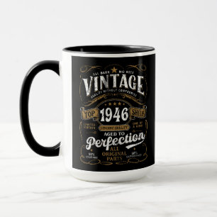 Aged to Perfection 1946 Birthday Vintage 80th Mug