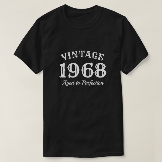 Aged to perfection 1968 men's 50th Birthday shirt (Design Front)