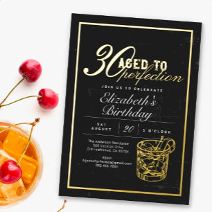 Aged to Perfection 30th Birthday Party Whiskey