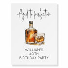Aged to Perfection 40th Birthday Party Whiskey