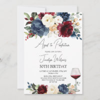 Aged to Perfection Adult Wine Party Birhtday